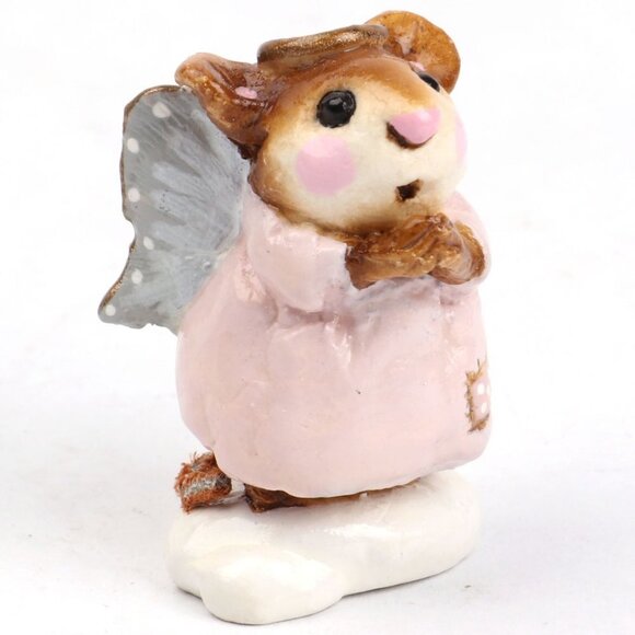 WEE FOREST FOLK M-089 Poorest Angel Annette Petersen Signed 1981-1986 RETIRED - Picture 1 of 3